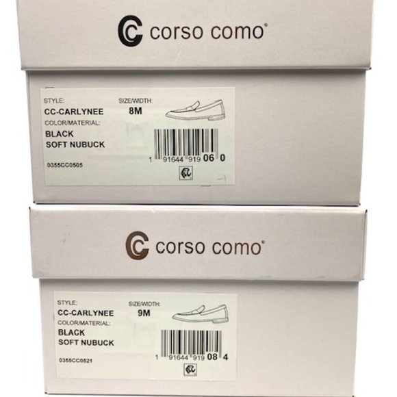 Corso Como Carlynee Black Perforated Leather Loafer Sizes 8 & 9 - Picture 10 of 10